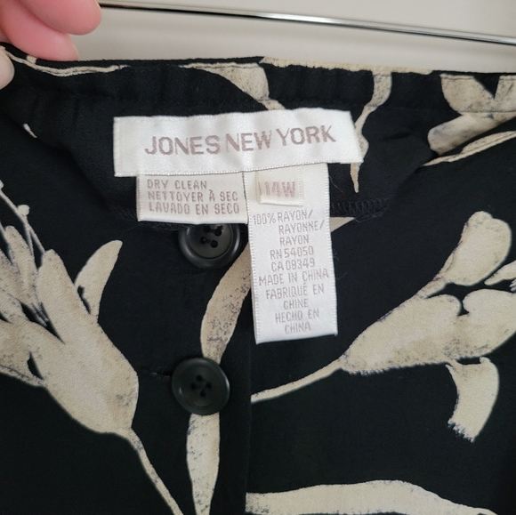 Vintage Rayon Floral Midi Skirt - Picture 4 of 6